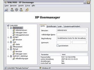 Netzwerkfhige Benutzervewaltung fr Windows 2000 und Windows XP