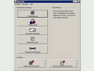 Programm zum Versenden von Massen-E-Mails und Newsletter