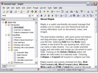 Verwaltung für Texte, Notizen, Bilder und OLE Objekt im Windows Explorer Stil.