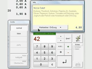 Kassensystem fr Restaurants und Lieferdienste, WebShop & Pocket PC mglich