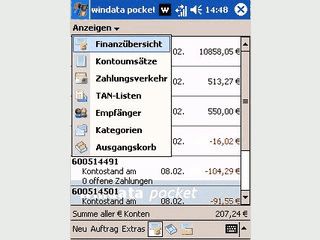 Banking fr PDAs mit PocketPC-Betriebssystem