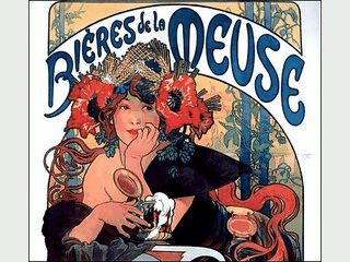 45 Werbeschilder des Art Deco Knstlers Alphonse Mucha als Screensaver