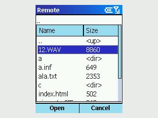 FTP Client fr Pocket PCs und Smartphones mit Windows Ce