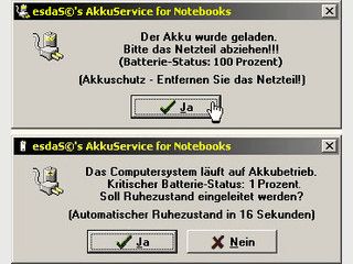 NT-Service zur berwachung der Akkuladestnde.