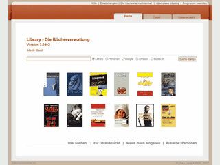 Library Bcherverwaltung mit Verleihverwaltung und Internet-Recherche