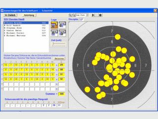 Auswertung von Trainingseinheiten und Wettkmpfen mit Schussbildanzeige