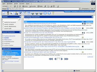 Web-basierte Knowledge Management Lsung.