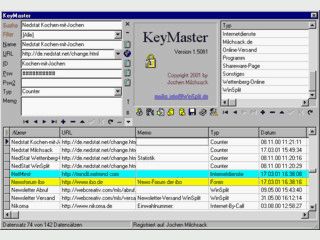 Verwaltung fr Passwrter und TAN-Nummern