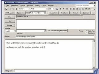 QNewsLetter produziert mit MS Outlook personifizierte Serien E-Mails