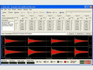 Mehrspur-Audiorecorder, Mixer und Audioeditor