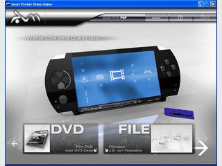 Pocket Video Maker bringt Filme von DVD oder Festplatte auf die Sony PSP.