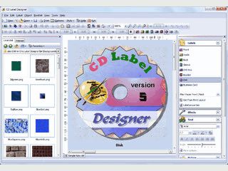 Software zum Gestalten und Drucken von CD und DVD Etiketten, Einlegern usw.