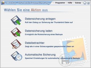 Bequeme und einfache Sicherung aller wichtigen Thunderbird Daten