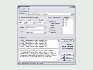 JLSoft Picture Resizer ist ein Tool, um Bild-Dateien zu konvertieren.