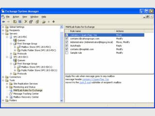Erstellung und Verwaltung der Regeln zur Bearbeitung eingehender Nachrichten