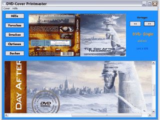 Einfache Software zum Ausdrucken von DVD Covern.