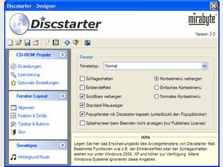 Discstarter ermglicht die Erstellung professioneller CD-Mens auf HTML-Basis.