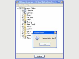 Sucht nach doppelten Inhalten in MS Outlook Datendateien.