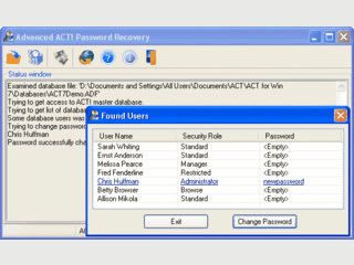 Hilft Ihnen das Passwort einer Symantec ACT! Datei wiederzufinden.