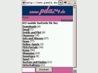 Der beliebte Webbrowser als Java-Version fr Handys und Palm mit Java.