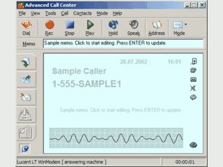 Umfangreiche Anrufbeantworter-Software fr VoiceModems.