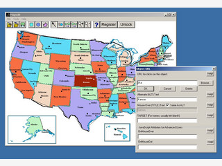 Mit MapEdit lassen sich ClientSide Imagemaps erstellen.