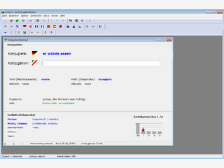 Konjugationstrainer fr romanische Sprachen wie deutsch, englisch, spanisch usw.