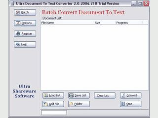 Automatische Batch-Konvertierung von Dateien in das TXT-Format.