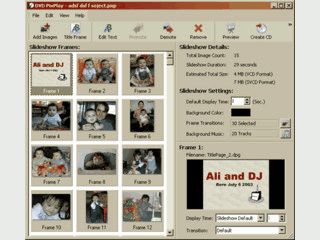 Erstellung von Slideshows die direkt auf CD oder DVD gebrannt werden knnen
