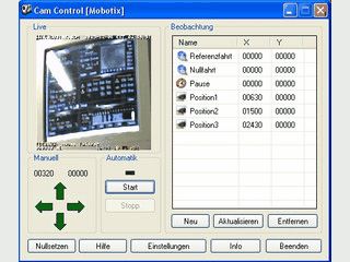 Ein Steuerungsprogramm fr Mobotix Kameras ohne Positionierungsschnittstelle