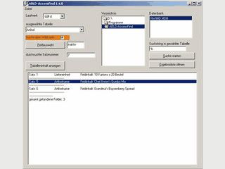 Ermglicht die erweiterte Suche innerhalb von MS Access Datenbanken.