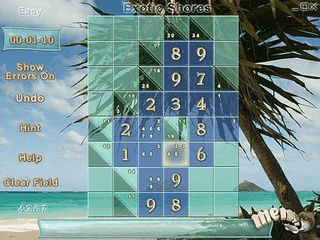 Kakuro Beaches erinnert an Sudoku, ist jedoch um einiges schwerer.