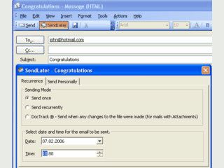 Automatischer, zeitgesteuerter Versand von Emails aus MS Outlook