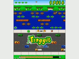 Der Spieleklassiker Frogger in einer Flash-Umsetzung.