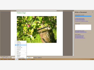 Umfangreiche Textverarbeitung mit zahlreichen Features.