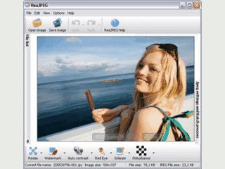 Konvertierung von Bildern in das JPEG Format mit Bildbearbeitungsfunktionen.