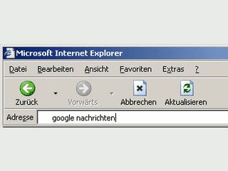 Internet-Explorer-Erweiterung zum Suchen direkt ber die Adreleiste