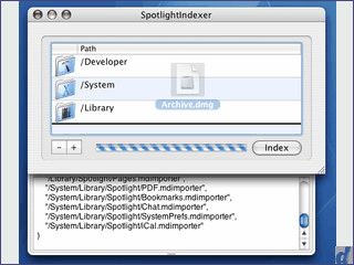 Tool zur Ergnzung von Spotlight um auch versteckte Ordner zu indexieren.