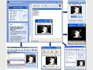 Das Tool simuliert eine Webcam mit einem beliebigen Video.