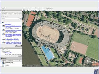 Google Earth fr Macintosh Computer mit Intel Prozessor.