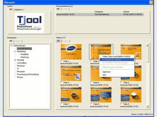 Verwaltung fr MS PowerPoint Dateien und Folien inkl. Suchfunktion.