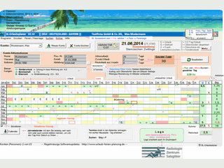 Urlaubs- und Krankeitstage sowie berstunden, Gleitzeiten usw. verwalten.