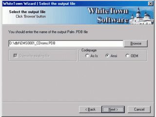 DBF Dateien in das Palm Data Base Format PDB konvertieren.