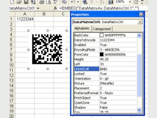 ActiveX mit dem sich 2D DataMatrix Barcodes verwenden lassen.