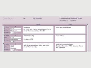 Software um Drehbcher fr Film und Fernsehen zu schreiben.