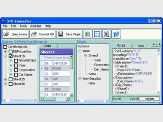 Daten aus beliebigen Datenbanken in das XML Format konvertieren.