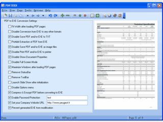 Eine PDF-Datei in eine selbstlaufende EXE Datei konvertieren.