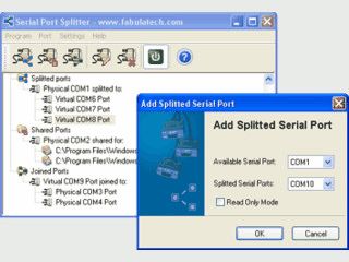 Teilt einen COM-Port in bis zu 254 virtuelle Ports.