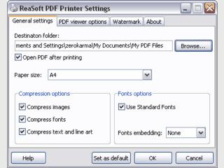 Virtueller Druckertreiber über den Dokumente als PDF-Datei gespeichert werden.