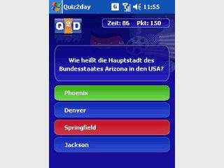 Wissensspiel das Sie unterwegs auf dem PDA spielen knnen.